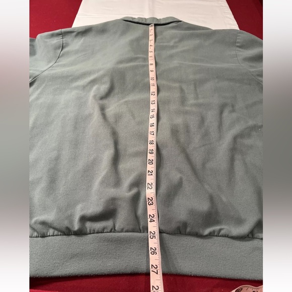 CLASSICS by Palmland GREEN cable knit COLLARED SHIRT Henley DAD GRANDPA VINTAGE - Picture 9 of 13